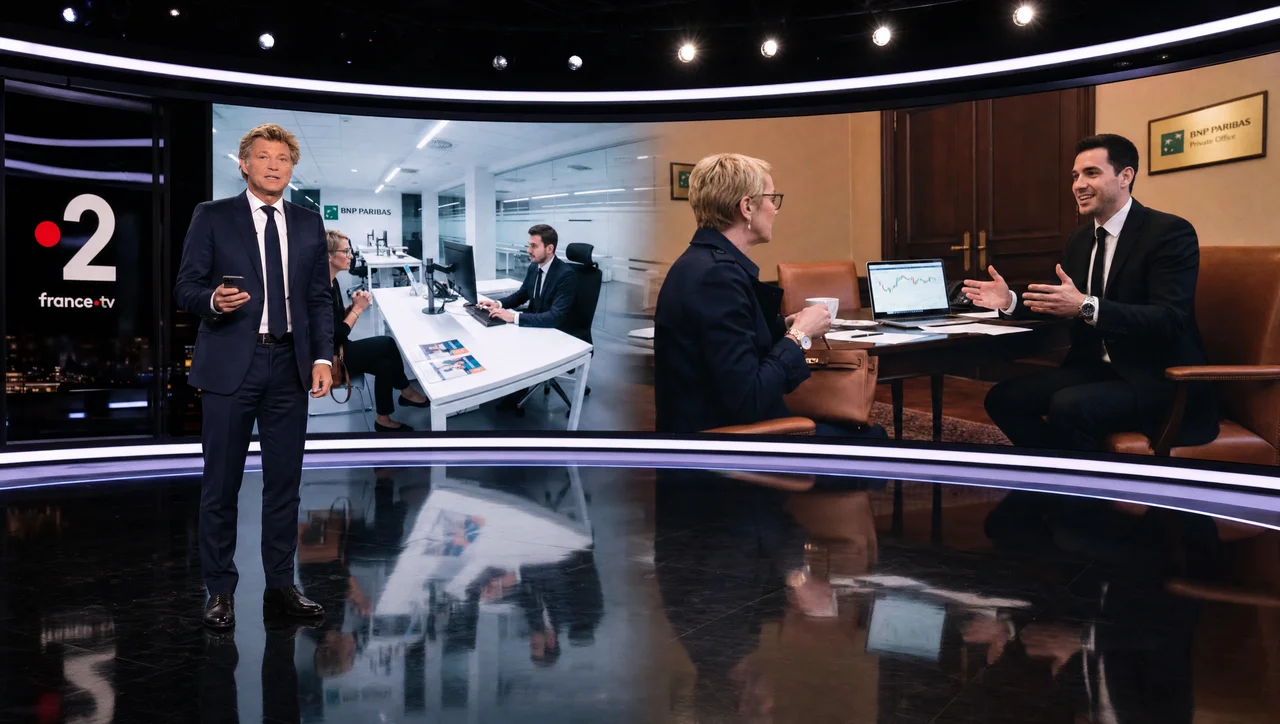 Élise Lucet sur le plateau de C à vous face à Jean-Laurent Bonnafé