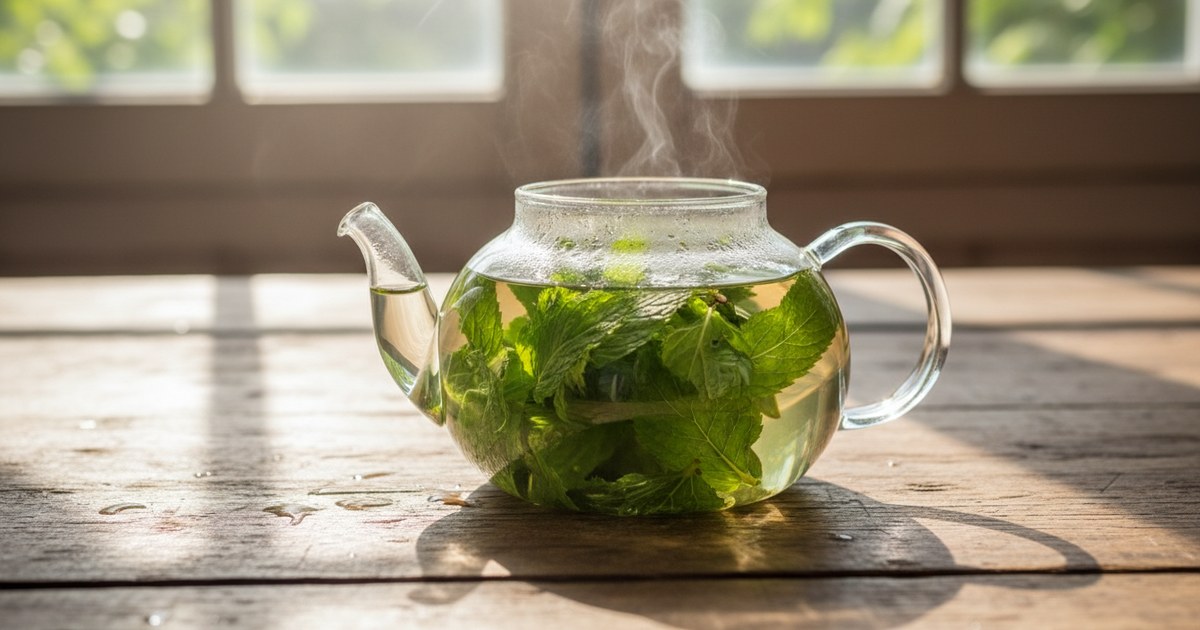 L&rsquo;infusion de menthe fraîche, un rituel de douceur