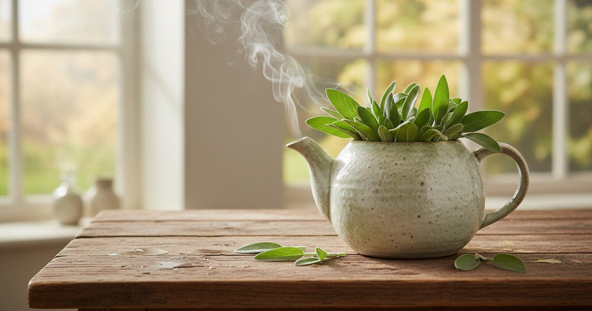 L&rsquo;infusion de sauge officinale, un rituel aromatique