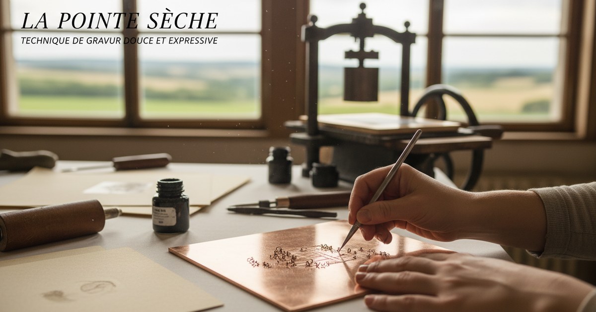 La pointe sèche, technique de gravure douce et expressive
