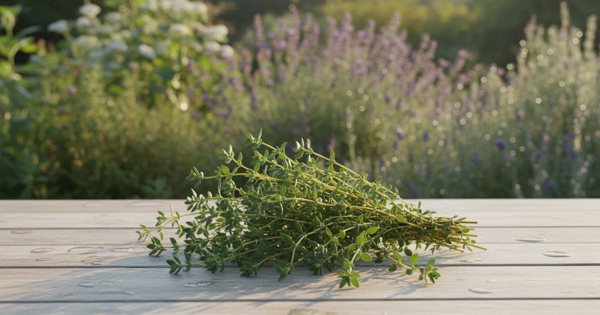 Récolte du thym frais : les gestes du jardinier parfumé