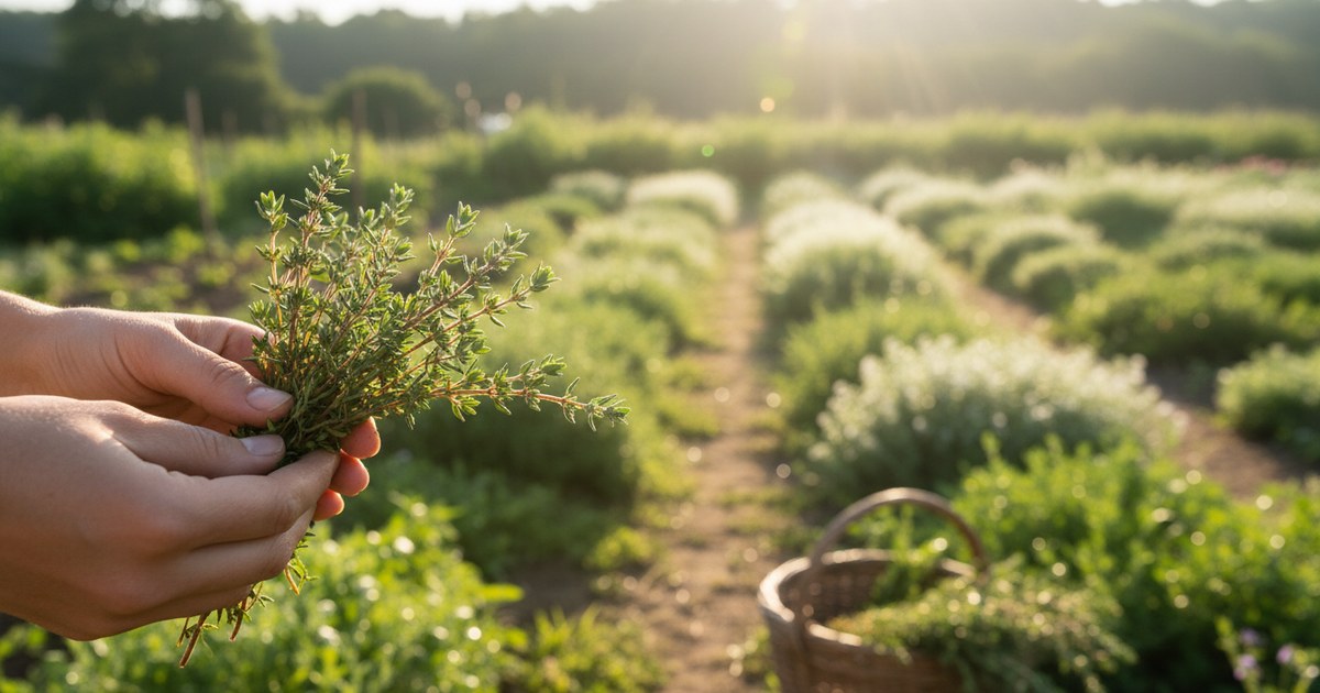 Récolte du thym en été : le bon moment et les bons gestes